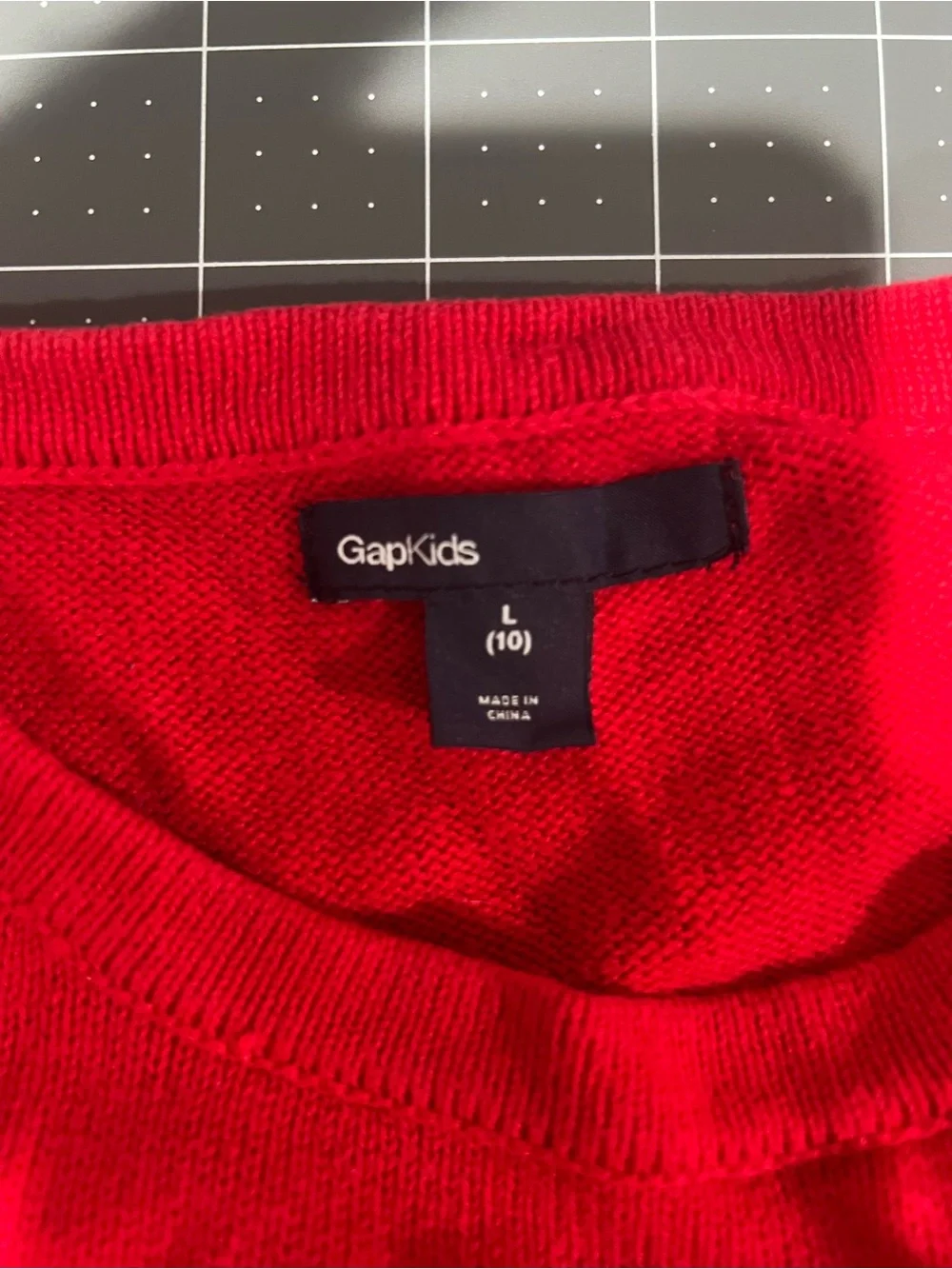 GapKids Red Sequin Heart Sweater Dress